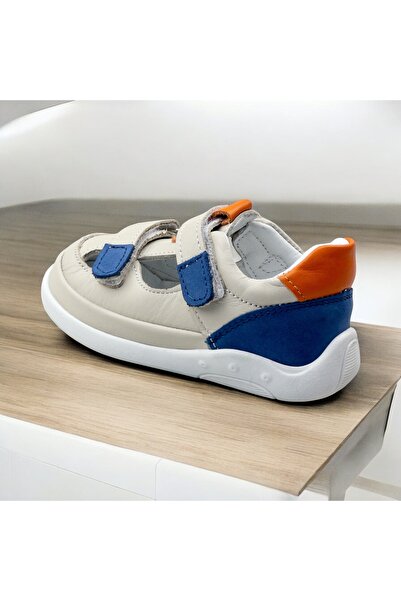 JOJO KIDS Children's Genuine Leather Walking Shoes, Orthopedic, Ankle Closed Sandals, Non-Slip Sole