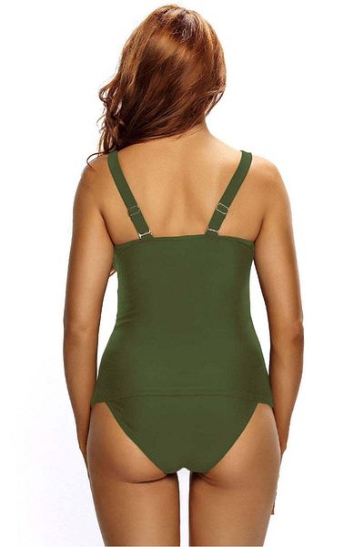 WildFashion Tankini swimsuit with accessorized tank top and classic panties SW1562-1218
