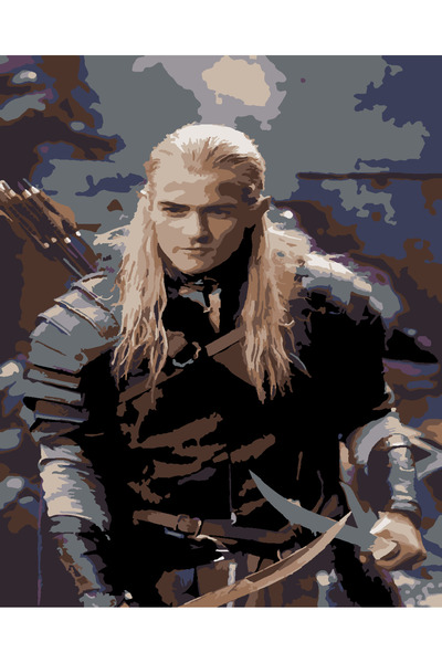 wombhobby legolas yüzüklerin efendisi Sayılarla Boyama Seti 40x50 Çerçeveli (...