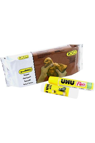 Roco Air Dry Promo: Glue Stick + Glue Pen + Clay Modelling Clay/Dough + Accessory