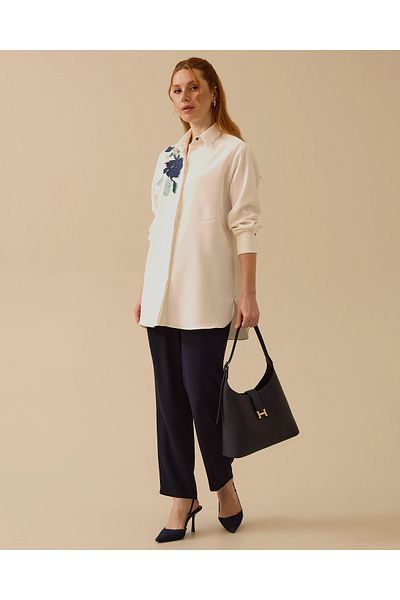 SCL Embroidery Detailed Buttoned Shirt