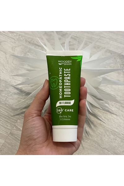 Wooden Spoon Pastă de dinți homeopatică îngrijire 360° lingură de lemn 75 ml