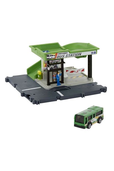 mattel Matchbox Action Drivers Playset, Bus Station