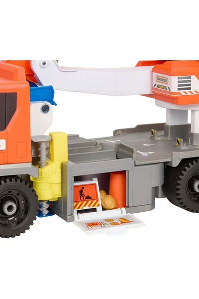mattel Matchbox Action Drivers Playset, Transforming Excavator Truck with Mini Car
