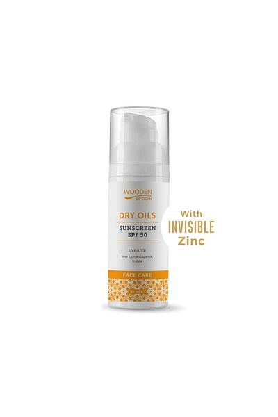 Wooden Spoon Cremă de protecție solară pentru față cu indice comedogenic scăzut SPF 50 WoodenSpoon 50ml