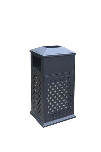 huitich Durable Outdoor Dustbin for Home and Commercial Use Black