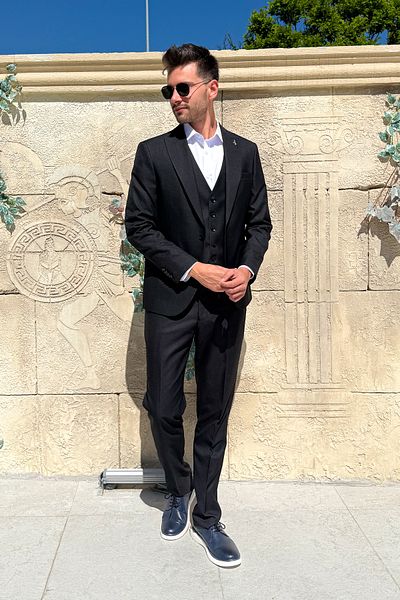 ModaPlaza Men's Vest Suit 5276