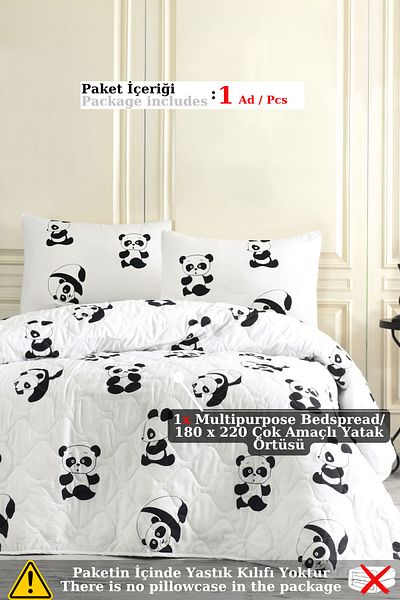Eponj Home Multi-Purpose Cover Single Panda White