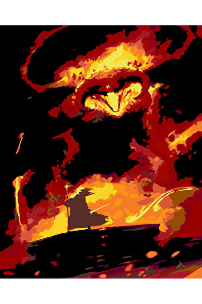 wombhobby gandalf balroca karşı yüzüklerin efendisi Sayılarla Boyama Seti 40x...