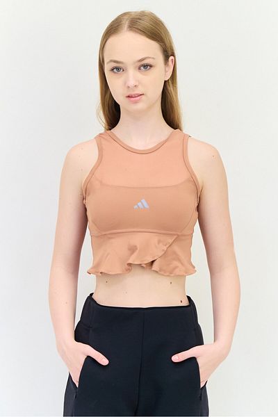 adidas Women Sportswear Fit Sleeveless Training Tank Top, Bronze