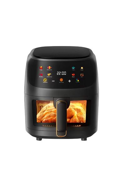 Razo FRITEUZA CU AER CALD , RAZO AIRFRYER, 2400W , 8L , 8 PROGRAME , TEMPERATURA AJUSTABILĂ, NEGRU