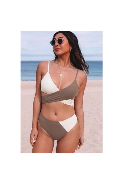 Lingerie Eross swimsuit Back Wrap M Khaki