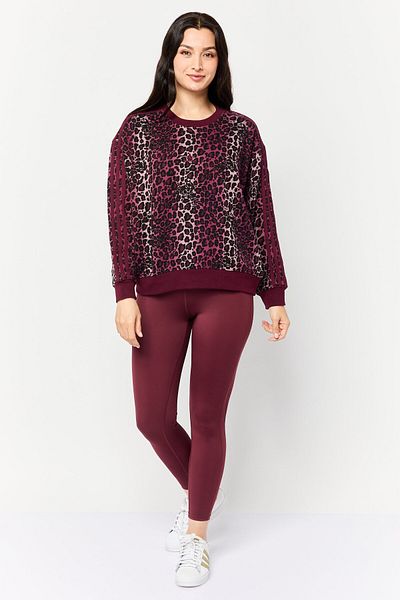 adidas Women Sportswear Fit Long Sleeves Outdoor Sweatshirt, Multicolor