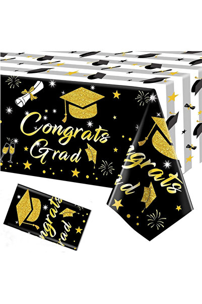 Amycute față de masă, PEVA, alb/negru/auriu, 130 x 220 cm