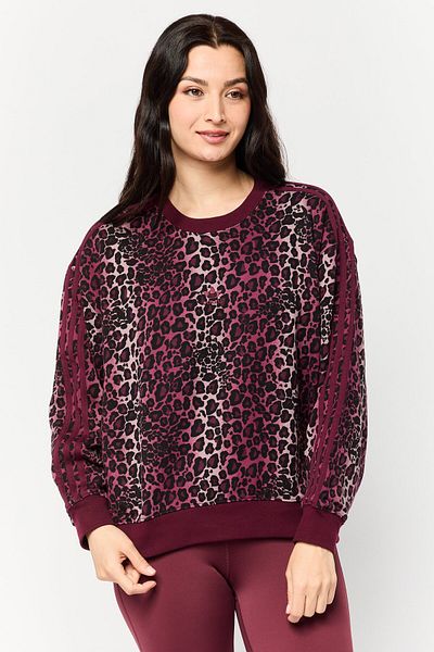 adidas Women Sportswear Fit Long Sleeves Outdoor Sweatshirt, Multicolor