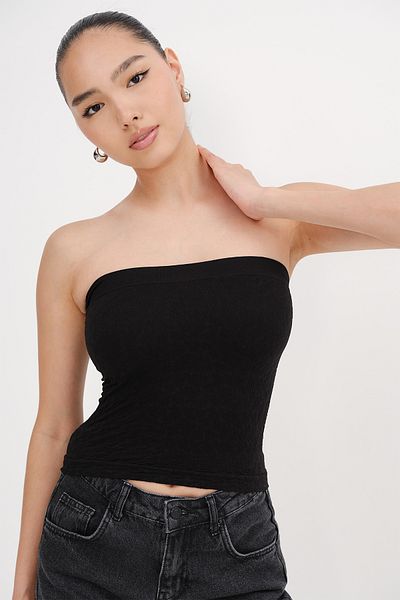Addax Strapless Textured Bustier B0513-K8