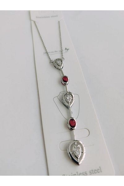 FLORAS JEWELRY Y Model Necklace Heart Detail (55 cm)