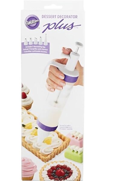 Generic 2قطعة انبوب تزيين و ديكور الحلويات و الكعك و الكيك 5 اشكال مختلفة