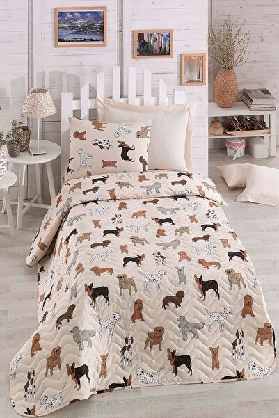 Eponj Home Çok Amaçlı Örtü Tek Kişilik HavHav Krem