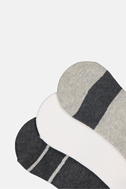 Tapout Men 3 Pairs Solid Ankle Socks, Multicolor