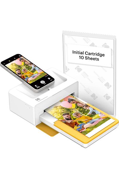 Kodak Dock Plus Instant Photo Printer Compatible with iOS and Android Devices