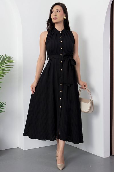 PULLIMM Rochie cu nasturi de pe guler domnului NY4589
