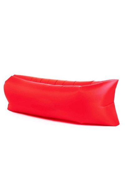 huitich Portable Inflatable Air Sofa for Outdoor Camping, Travel & Beach Lounging Red