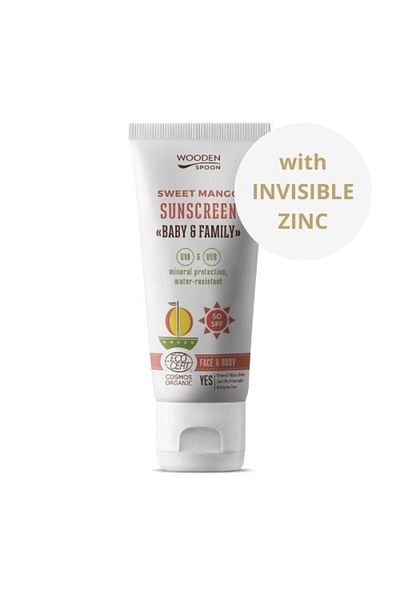 Wooden Spoon Sunscreen body lotion Mango Baby &amp; Family SPF50 Wooden Spoon 100ml