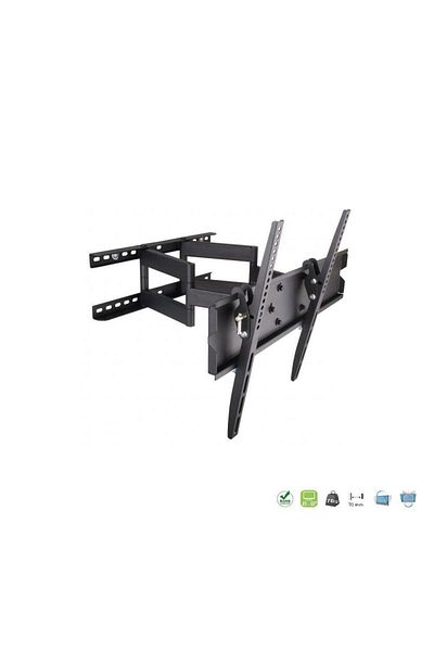 Techly Techly ICA-PLB147M Wall Mount, Adjustable, 23"-55", VESA, Black