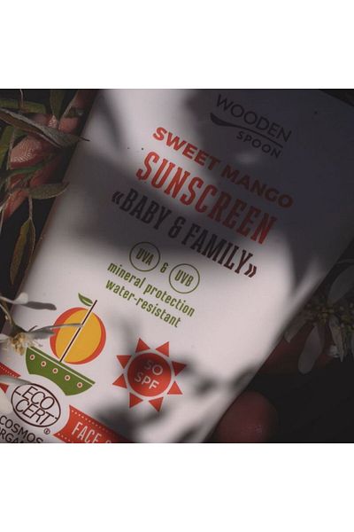 Wooden Spoon Sunscreen body lotion Mango Baby &amp; Family SPF50 Wooden Spoon 150ml