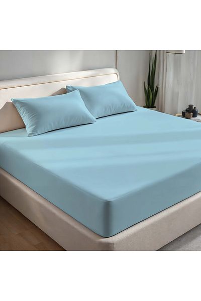 kesenegore Double Fitted Sheet Set 1 Fitted Sheet (160 X 200) 2 Pillowcases (50 X 70)