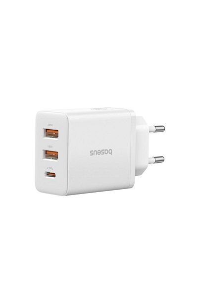 Baseus Incarcator retea Baseus Cube, 30W, 2x USB-A, 1x USB-C, Fast Charge (Alb)