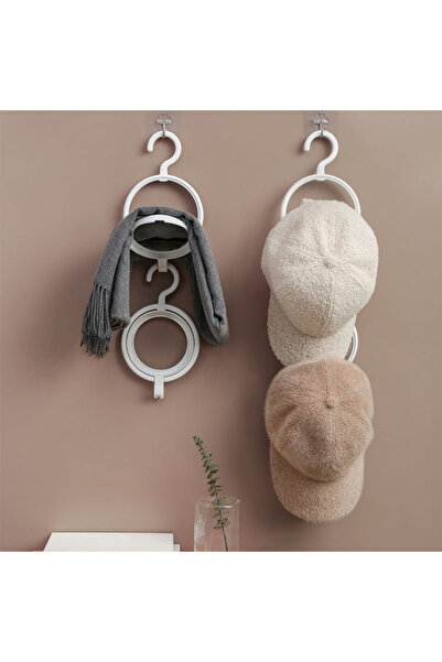 Deliny Set 2 suporturi pentru palarii / sepci / caciuli, rotativ 180°, 24 x 1...