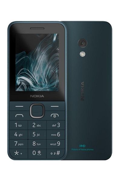 Nokia 225 4G (2024) Mobile Phone, 2.4" TFT, Dual SIM, 4G, Blue