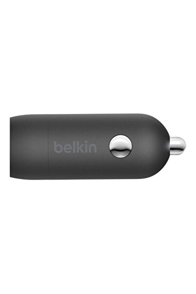Belkin Belkin BoostCharge CCA004bt1MBK-B6 Car Charger, 30 W, USB-C, USB-C to USB-C Cable 1m (Black)