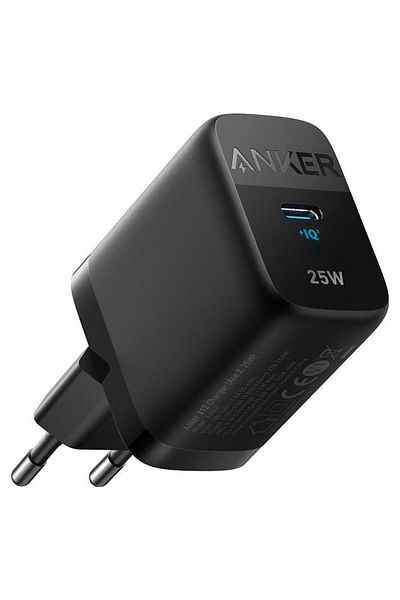 Anker Incarcator retea Anker 312 Ace, 25W, USB-C, Super Fast Charger, compatibil Samsung, Apple (Negru)