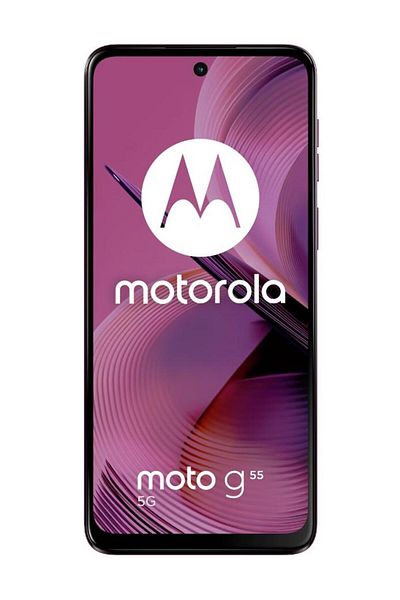 Motorola Moto G55 5G Smartphone, 8GB RAM, 256GB Storage, 50MP Camera, Purple