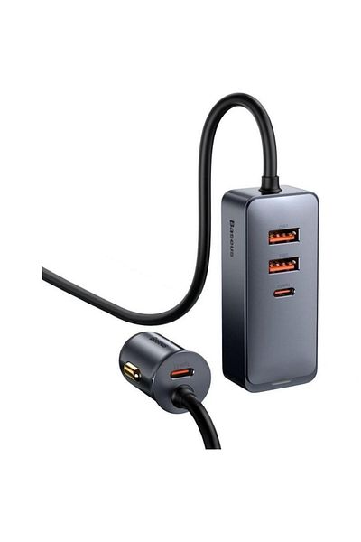 Baseus Baseus Share Together CCBT-A0G car charger, Quick Charge, 120W, 2 x USB, 2 x USB Type C, Gray