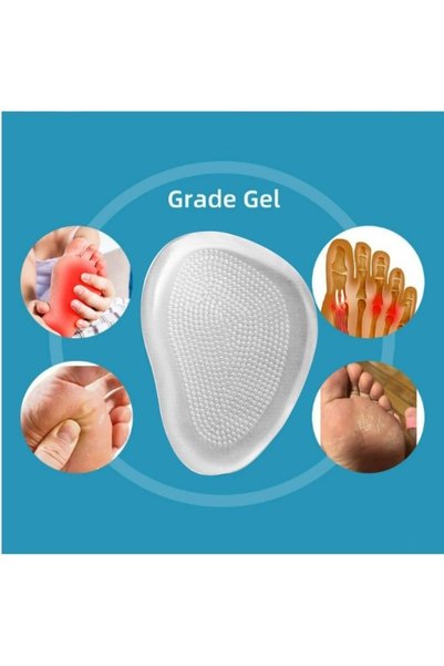 AiryFooT Non-Slip Transparent Gel Silicone Sole Self-Adhesive for Women's High-Heeled Shoes