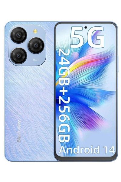 Blackview Shark 9 Smartphone, 6.67" IPS, 8GB RAM, 256GB, Triple Camera, 5G, Blue