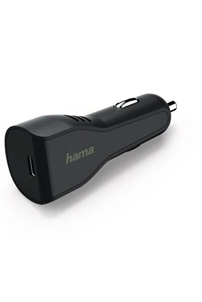 Hama Hama 178313 Car Charger, 1 x USB Type C, Power Delivery, 3A (Black)