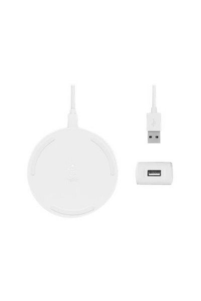 Belkin Incarcator wireless Belkin Boost Charge WIA001vfWH, 10W, Incarcator QC 3.0 + cablu inclus (Alb)