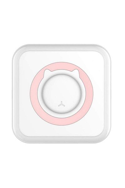 SIKS Mini Portable Pocket Printer, with App, Thermal Printing, iOS/Android Compatible, White/Pink