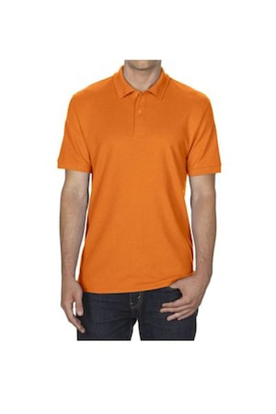 OEM Tricou polo sport pentru bărbați, material sintetic, elastic și ușor, portocaliu, mărimea L