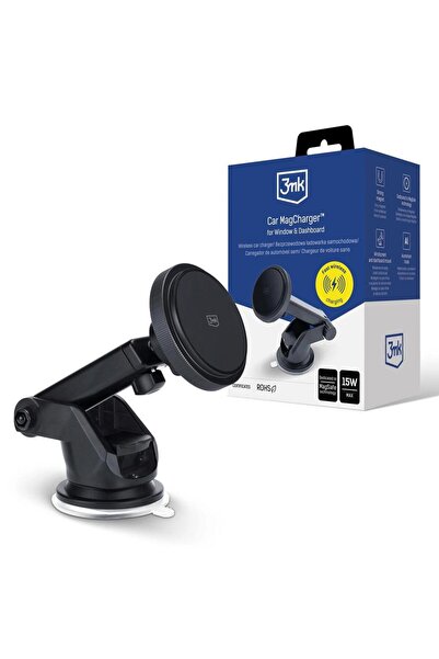 3MK Incarcator Auto Wireless 3MK MagCharger, 15W, 1.67A, Negru