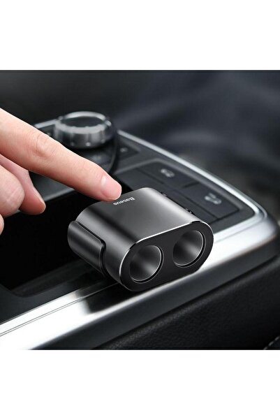 Baseus Φορτιστής Αυτοκινήτου Baseus CRDYQ-01, Διπλός USB + Διπλός Διαχωριστής, 3.1 A (Μαύρο)