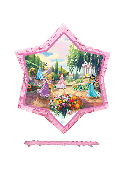 DİSNEY PRİNCESS 1 Adet Prensesler Pinyata, Pamuk Prenses Rapunzel Kız Çocugu Pinyata Oynu Sopası Disney Princess