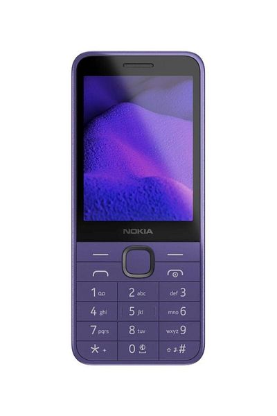 Nokia 235 4G (2024) Dual SIM Feature Phone, 2.8" TFT LCD, 2MP Camera, Purple