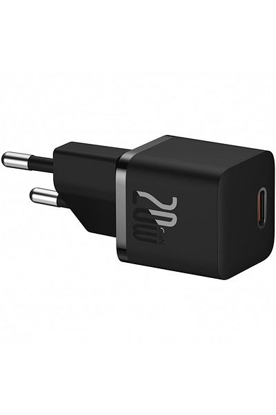Baseus Baseus GaN5 P10110900113-00 USB-C Cable Charger, 20W, 3A, 1 x USB-C (Black)