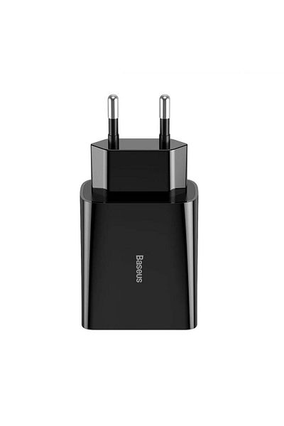 Baseus Baseus Speed ​​Mini mains charger, Quick Charge 20W, 1 x USB Type-C 5V/3A max, Black